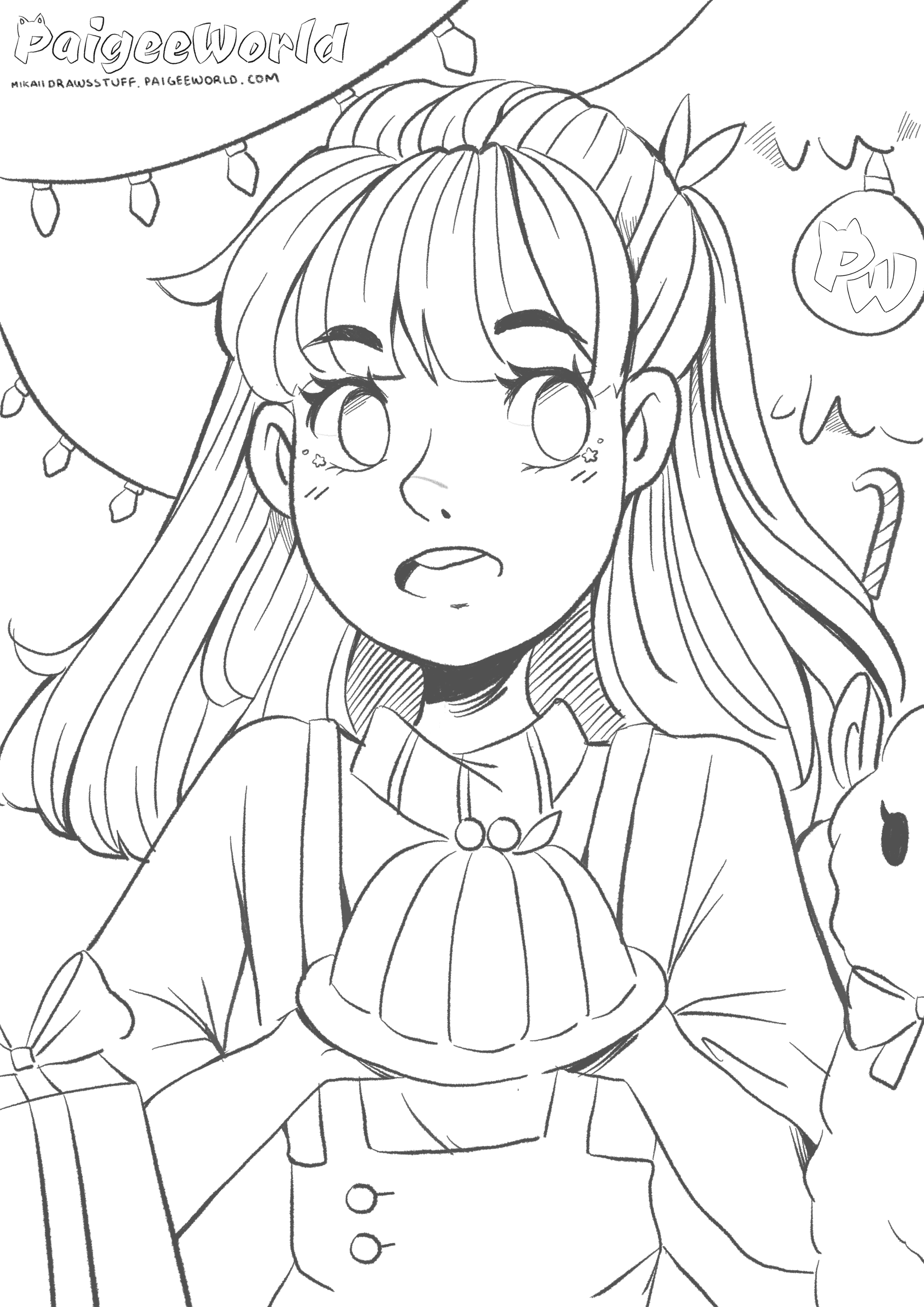 2048x2897 Line Art For Christmas