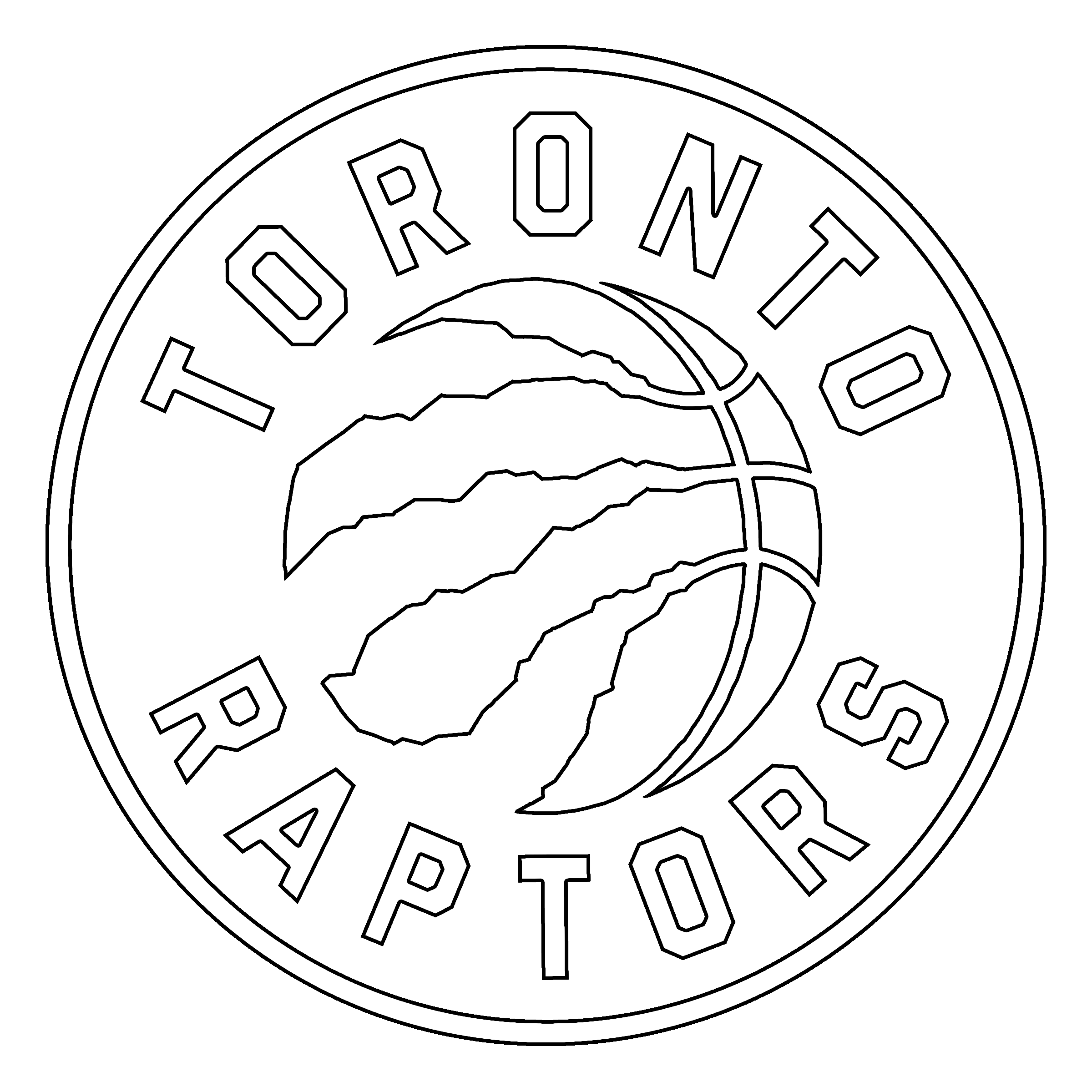 2400x2400 Now Toronto Raptors Logo Coloring Page Png Transparent Svg Vector