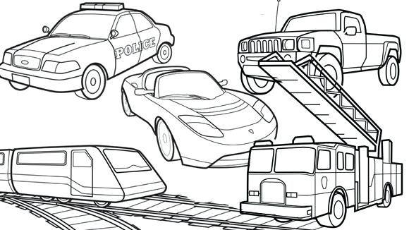 580x326 Transportation Coloring Pages Amazing Transportation Coloring