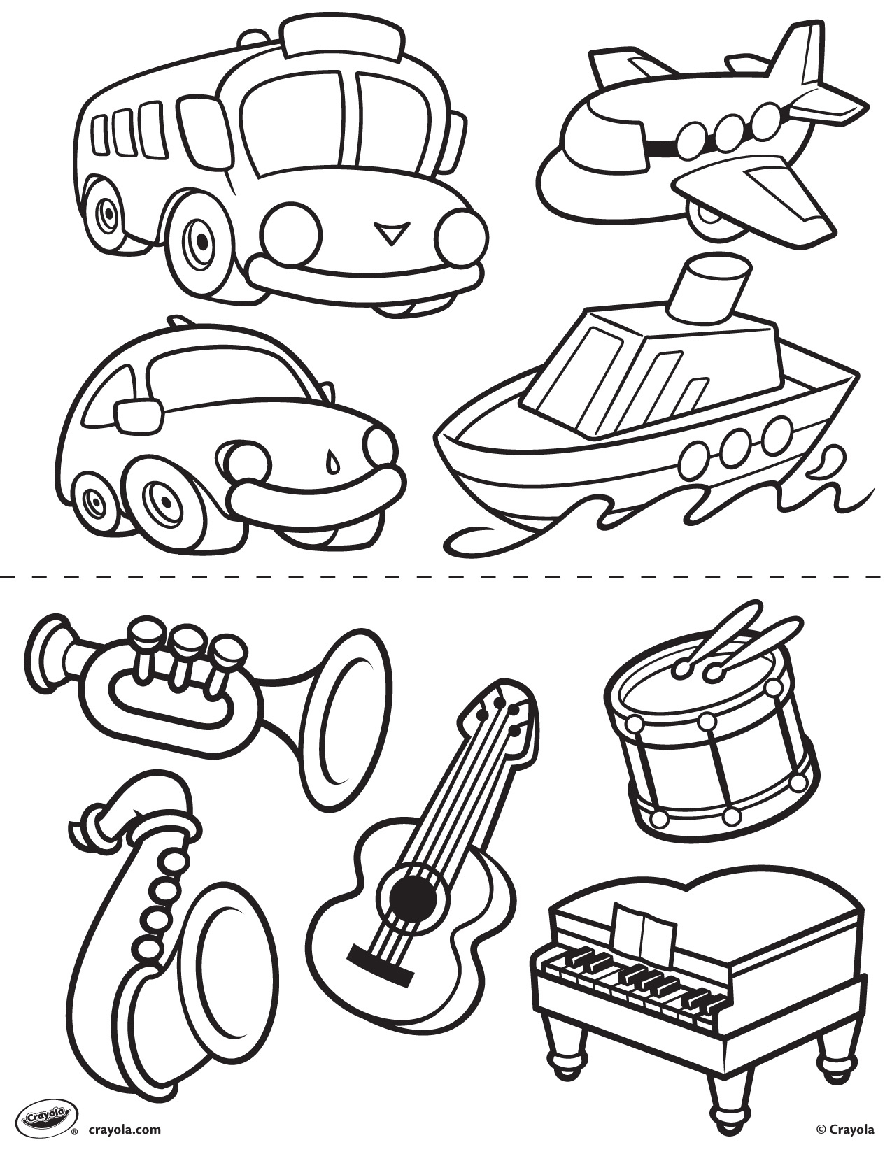 1275x1650 Transportation Coloring Page For Preschool Transportation Coloring