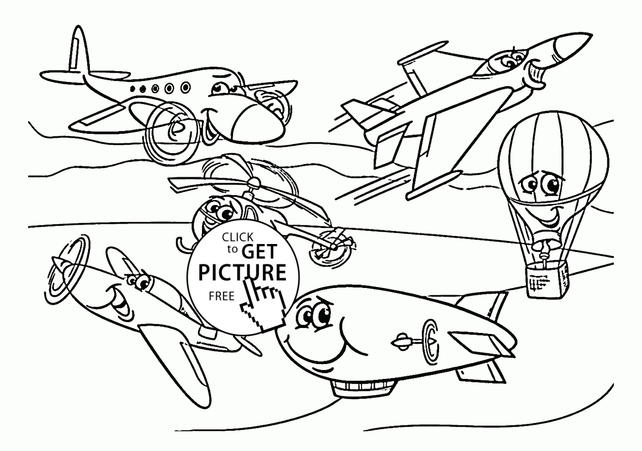 Transportation Coloring Pages For Toddlers