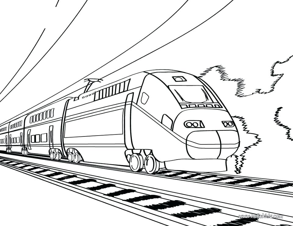 960x742 Transportation Coloring Pages Transportation A Train Coloring