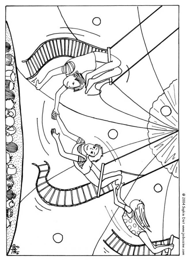 Trapeze Coloring Pages