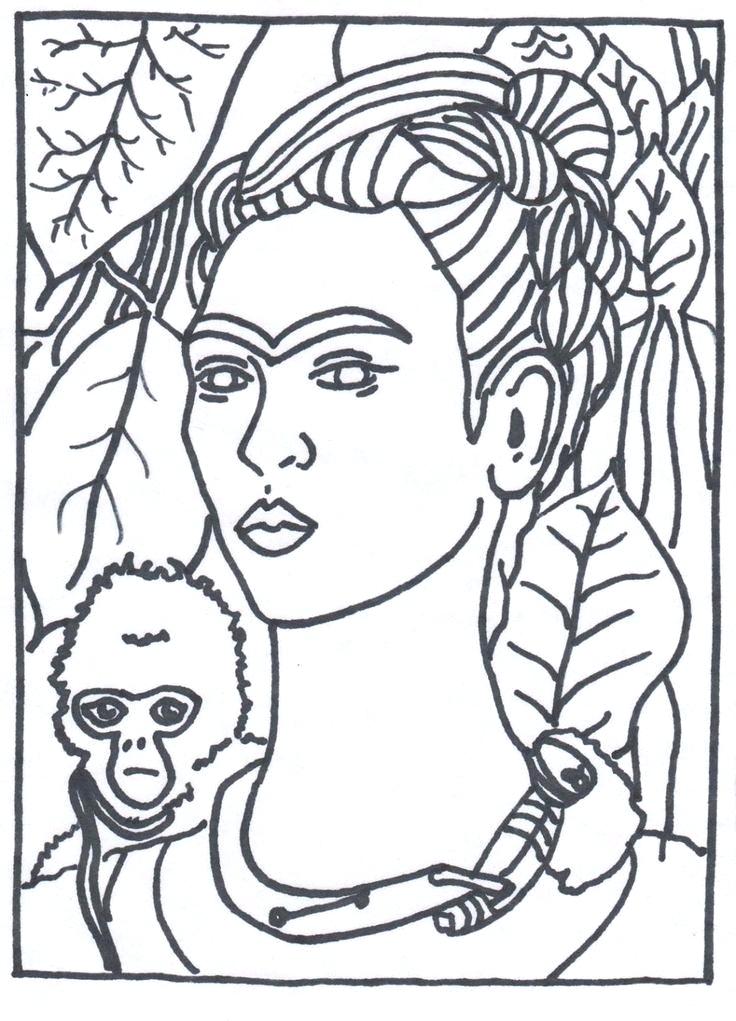 736x1021 Artistic Coloring Pages Famous Artists Painting Marvelous Artist