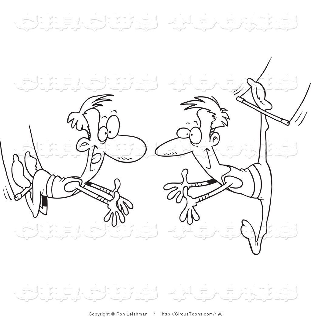 1024x1044 Circus Clipart Of A Coloring Page Design Of Trapeze Artists