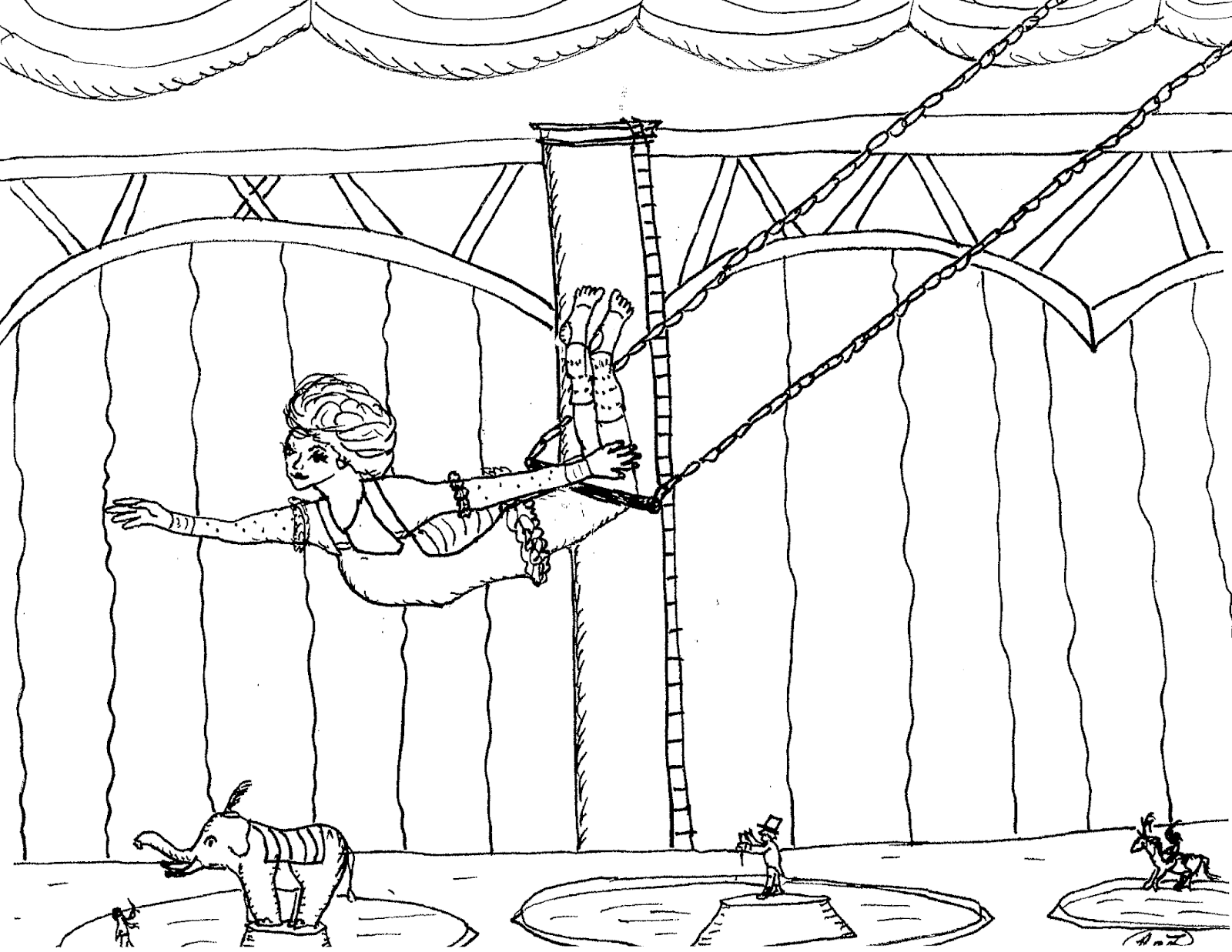 1600x1237 Robin's Great Coloring Pages Greatest Showman Circus Coloring
