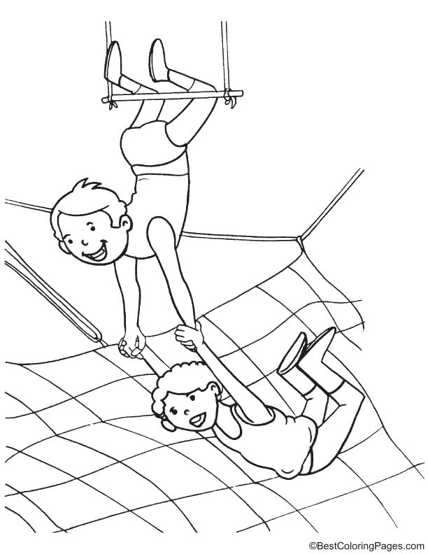 612x792 Trapeze Coloring Pages Download And Print For Free