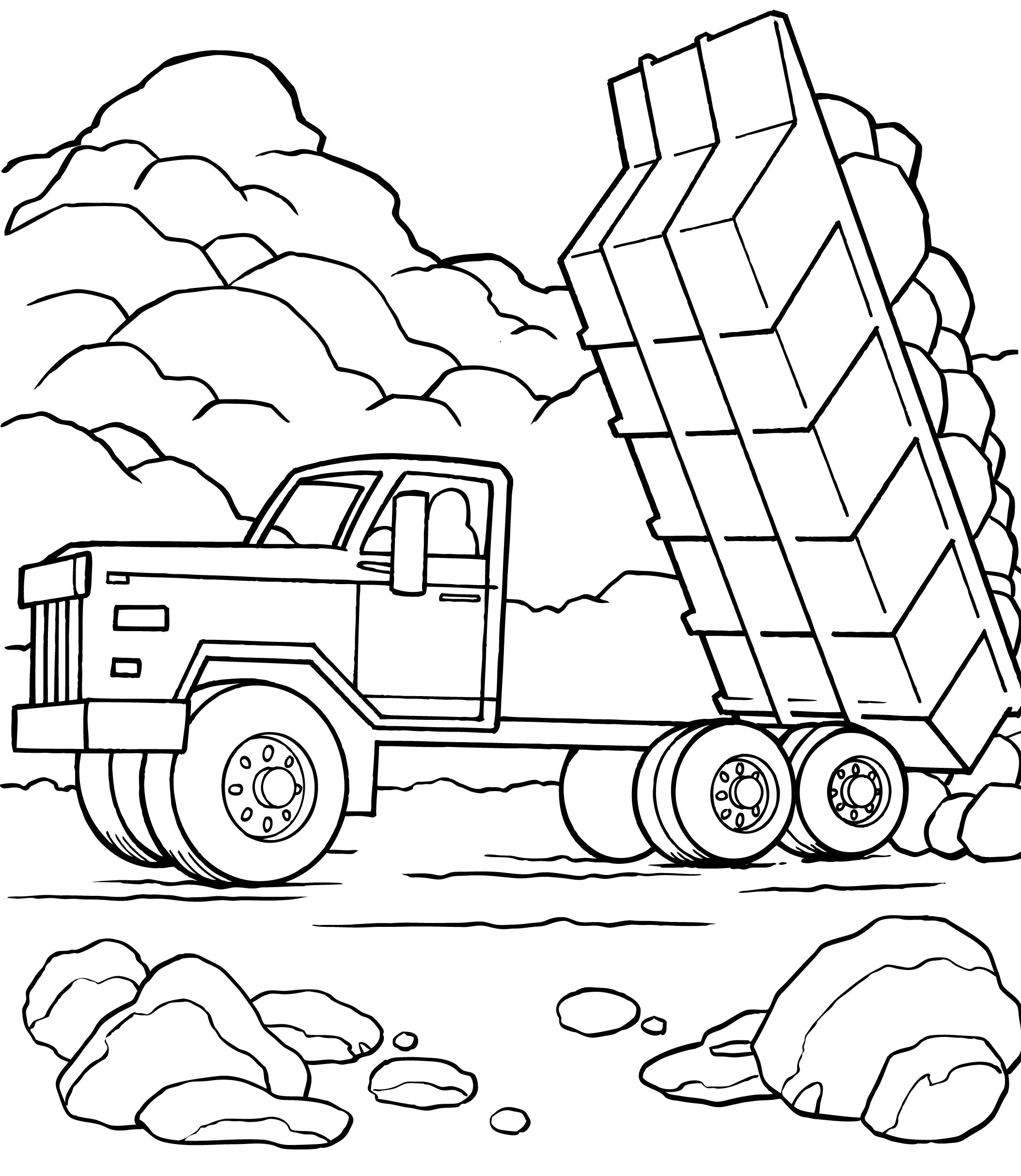 2107x2426 Winsome Design Garbage Truck Coloring Page Recycling Pages