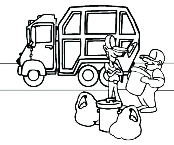 600x500 Trash Pack Truck Coloring Pages Recycling Coloring Pages New