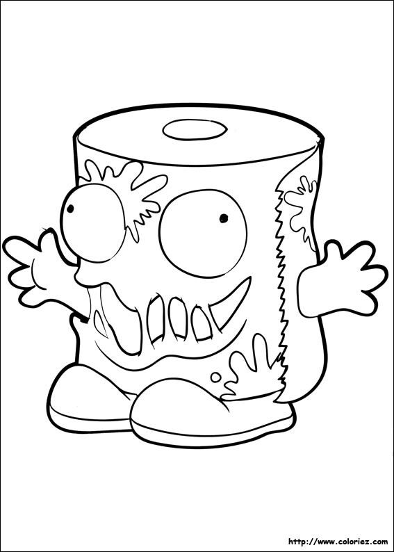 567x794 Trash Pack Coloring Page Fiesta Grossery Gang