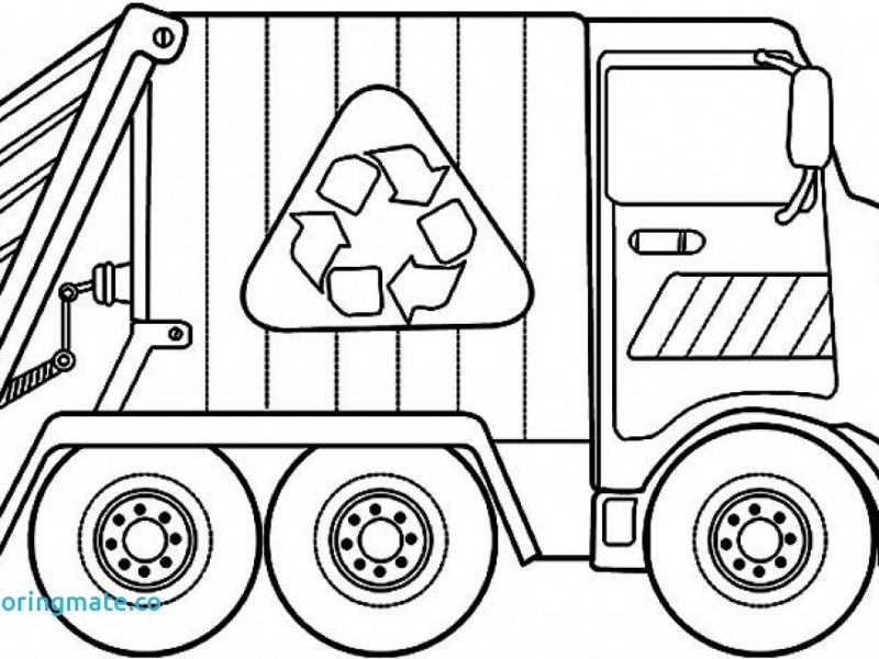 800x600 Exquisite Decoration Garbage Truck Coloring Page Garbage Truck