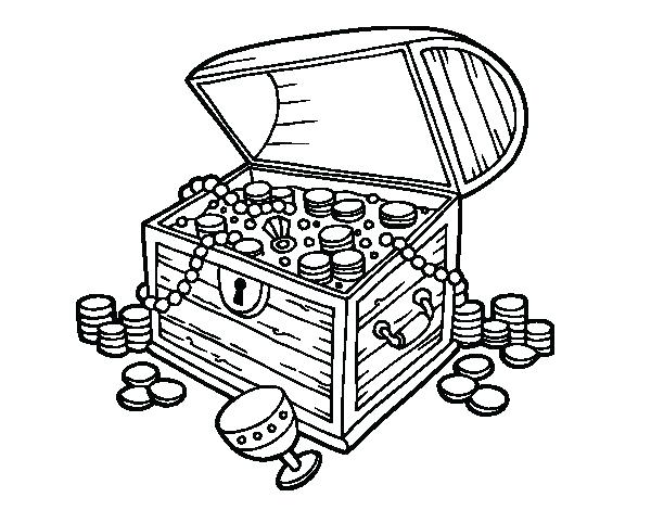 600x470 Treasure Chest Coloring Page Scavenger Hunt Coloring Page Coloring