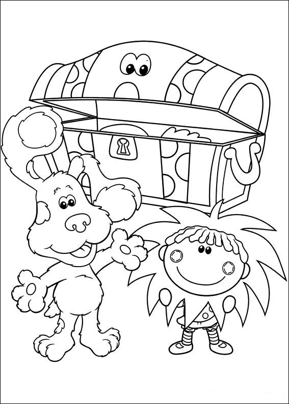 567x794 Blues Found Treasure Box Coloring Page Animal Pages