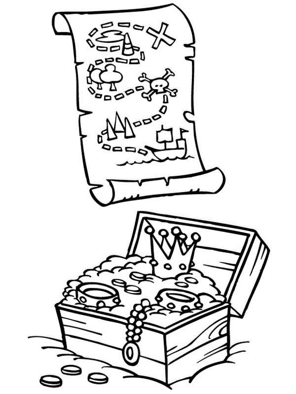 Treasure Coloring Page