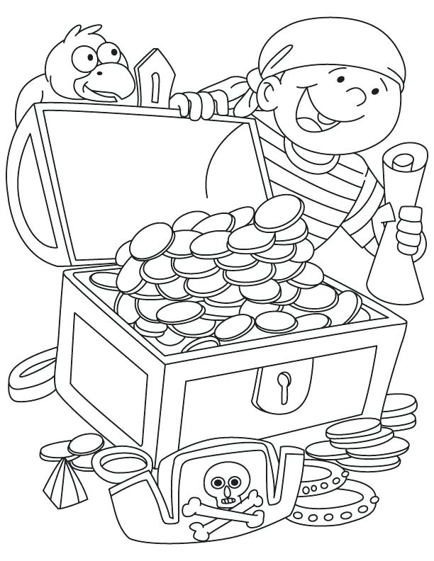 612x792 Treasure Coloring Pages Excellent Treasure Chest Coloring Page New