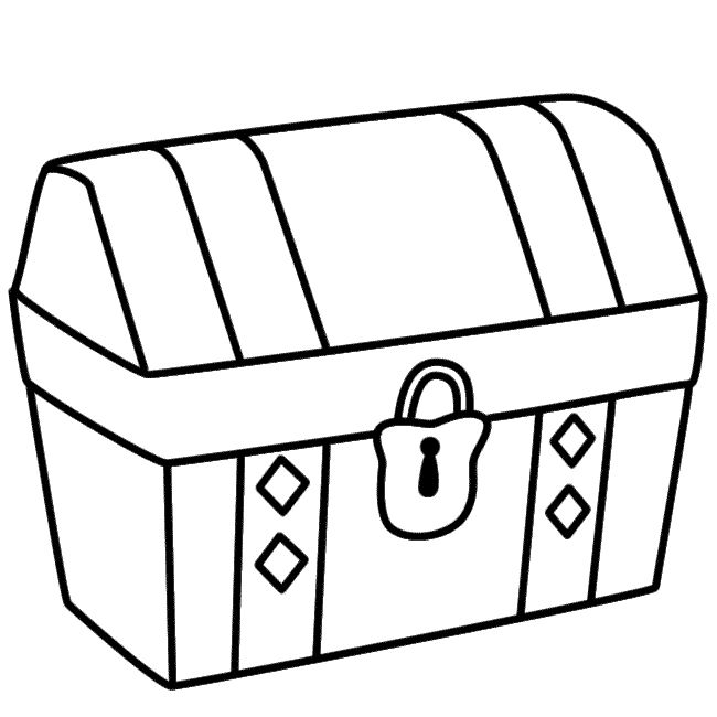 650x650 On Treasure Chest Coloring Page