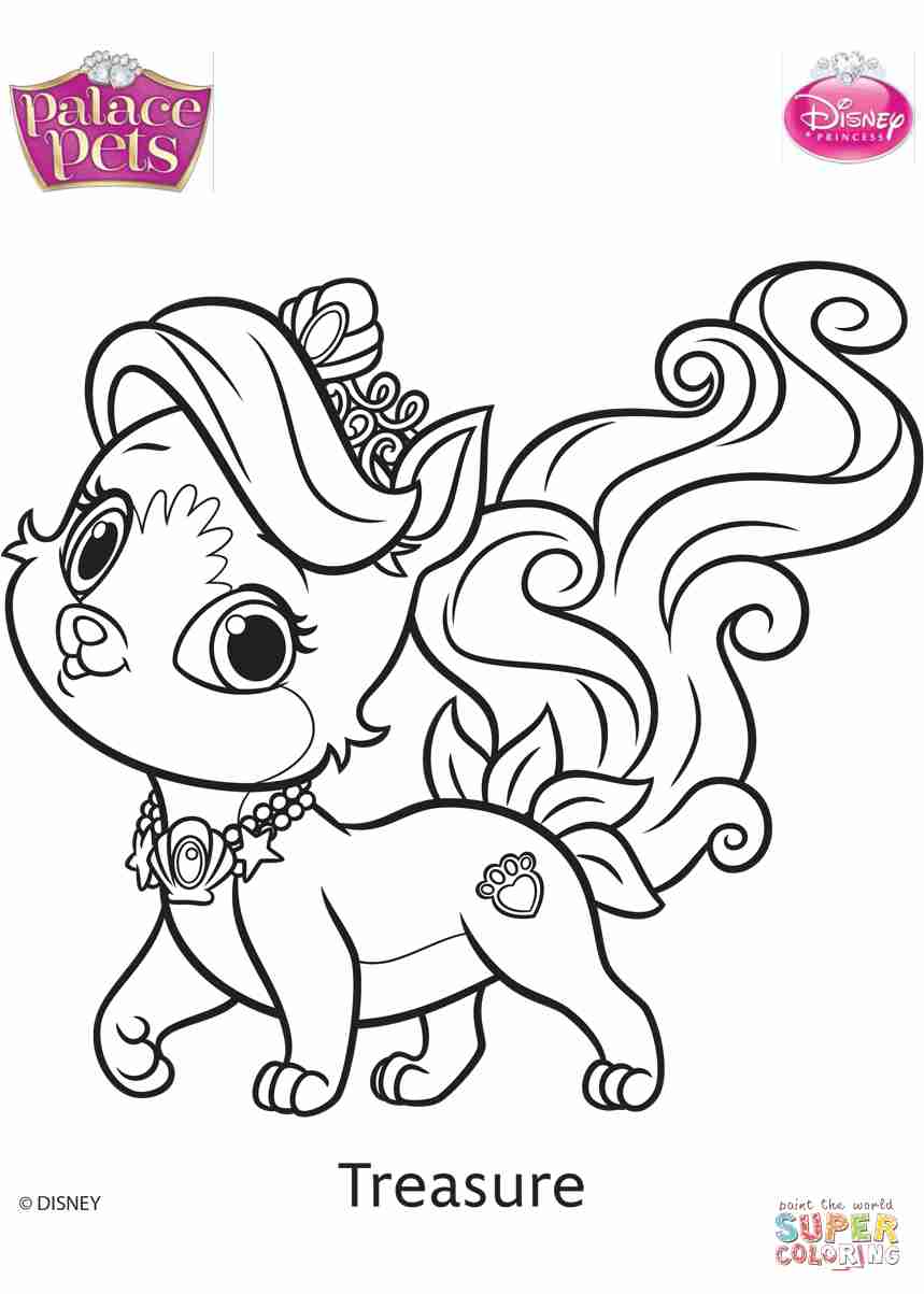 859x1203 Palace Pets Treasure Coloring Page Free Printable Pages Beautiful