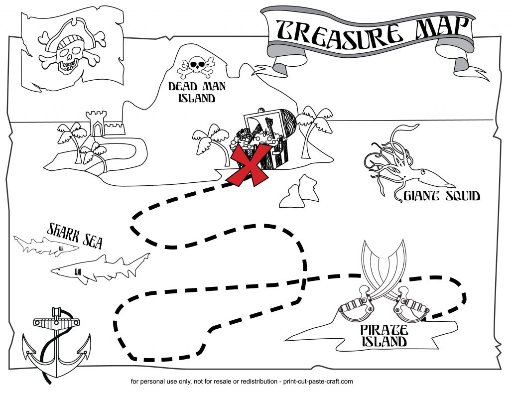 1024x791 Impressive Treasure Map Coloring Pages 18