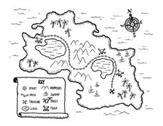 236x182 Real Treasure Hunts Cryptic Treasures Treasure Map Coloring