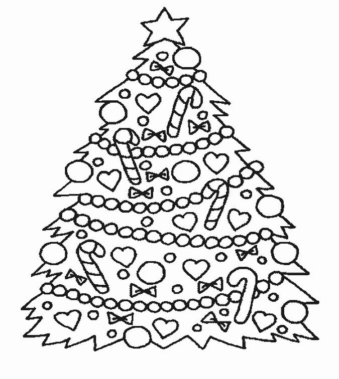 675x756 Coloring Pages Christmas Trees Christmas Tree Coloring Pages Happy