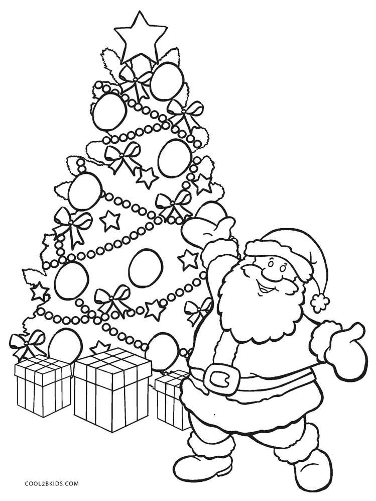 749x997 Printable Christmas Tree Coloring Pages For Kids Cool2bkids