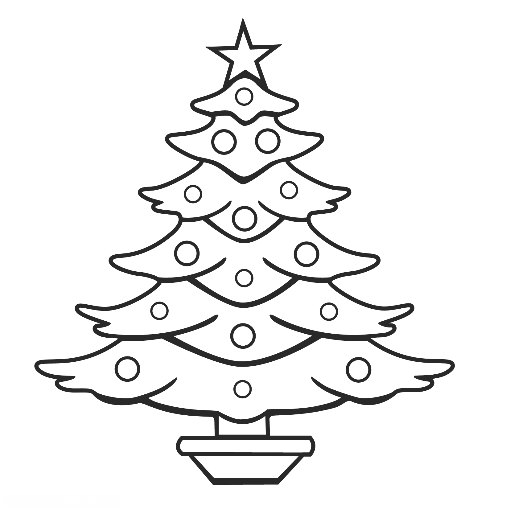 1654x1654 Reward Fir Tree Coloring Page Christmas Pages