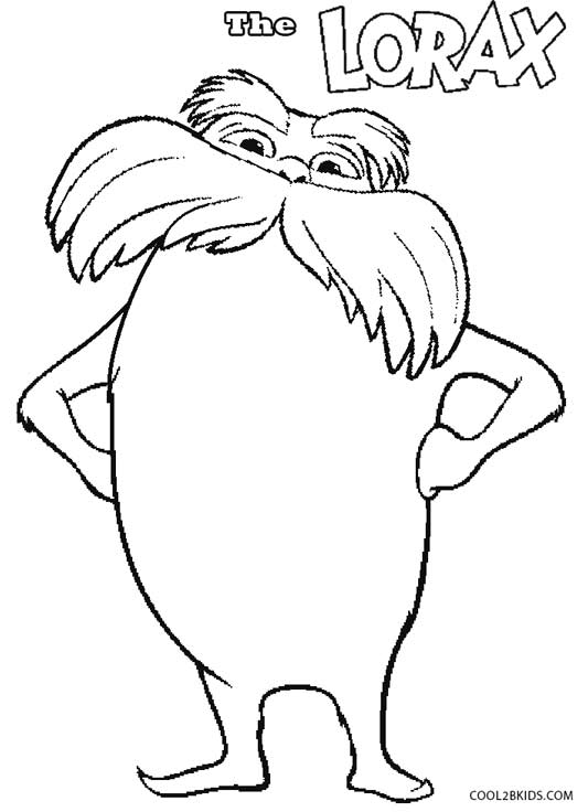 533x736 Printable Lorax Coloring Pages For Kids Cool2bkids