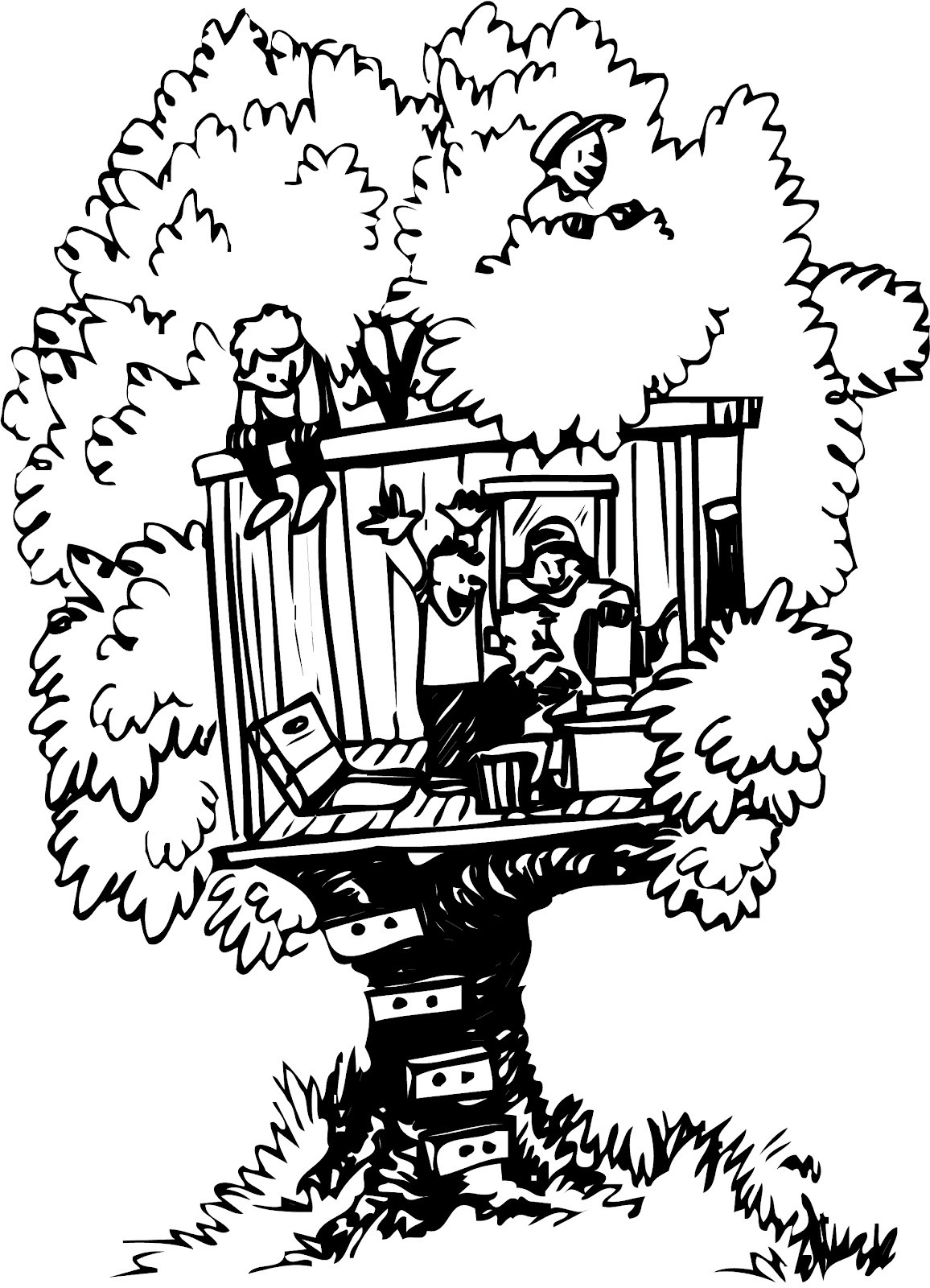 1156x1600 Coloring Pages Tree Houses Best Of Treehouse Coloring Pages 5403