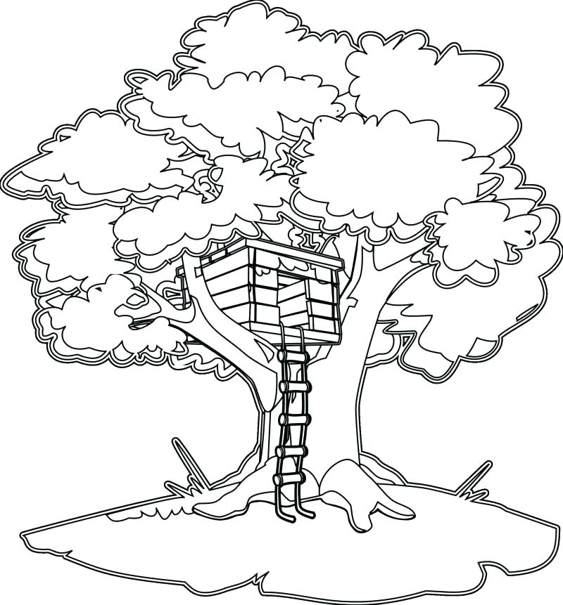 800x861 Treehouse Coloring Pages Free Magic Tree House Coloring Pages
