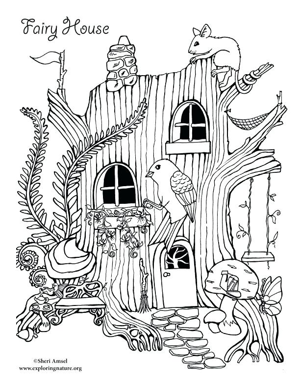 612x792 New House Coloring Pages Or 13 Free Tree House Coloring Pages