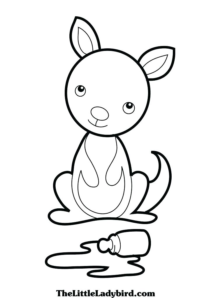 724x1024 Kangaroo Coloring Pages Kangaroo Color Page Cartoon Of Kangaroo