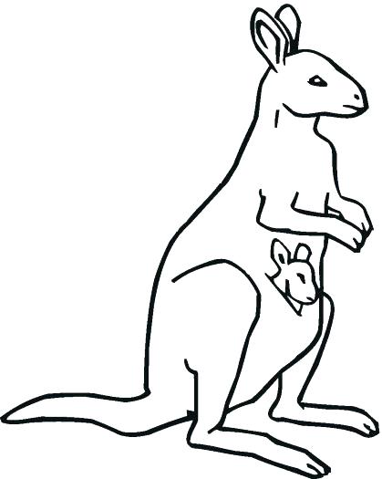 419x525 Kangaroo Coloring Pages Kangaroo Tree Kangaroo Coloring Pages