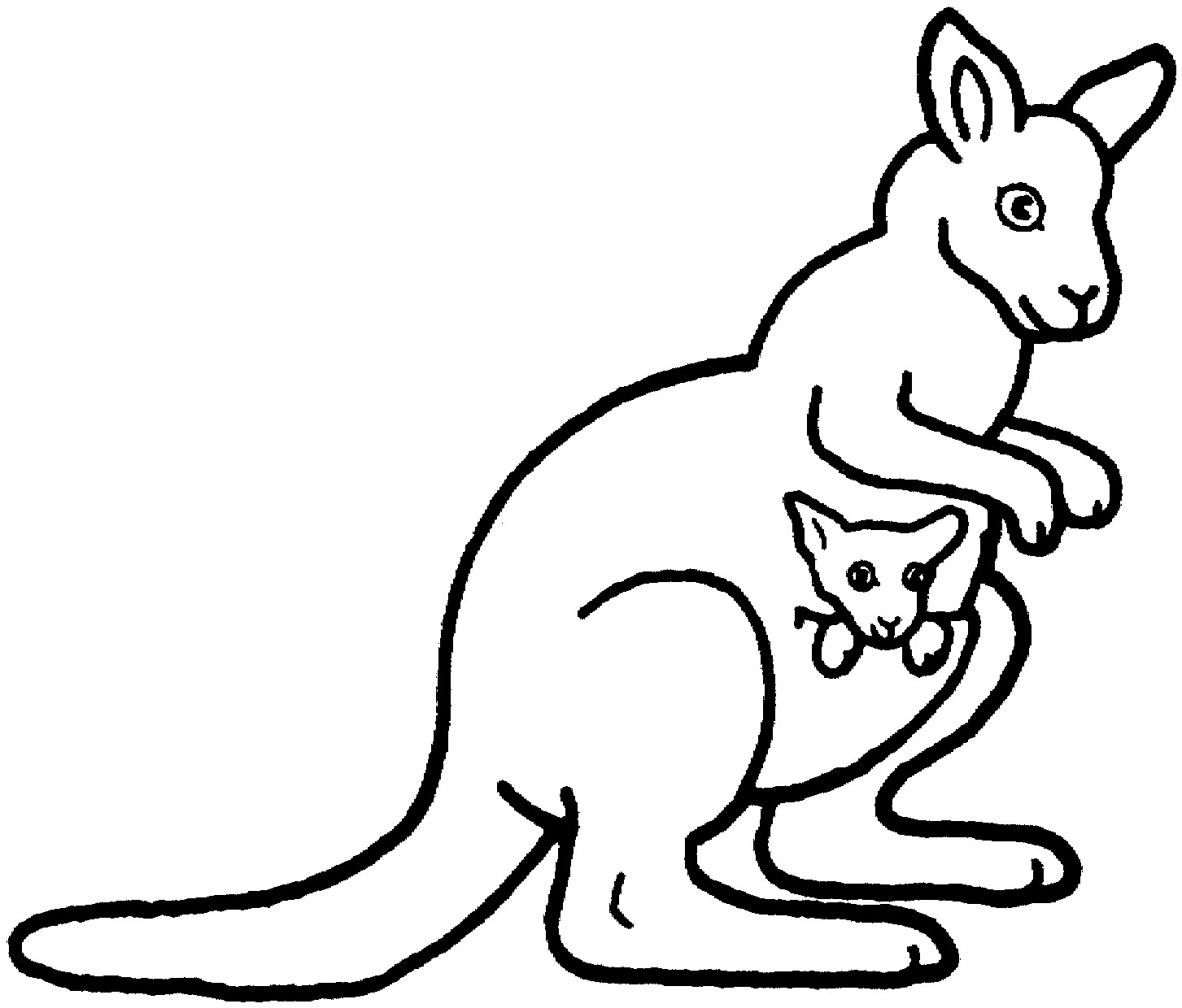 1453x1240 Enormous Kangaroo Coloring Pages Best Of Page To Color Collection