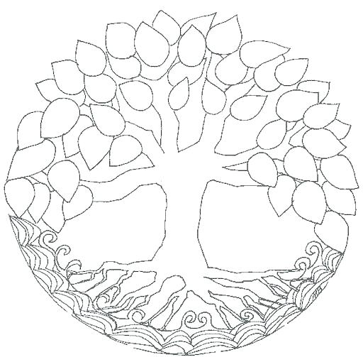 512x503 Coloring Pages Of A Tree Tree Of Life Coloring Pages 4 Coloring