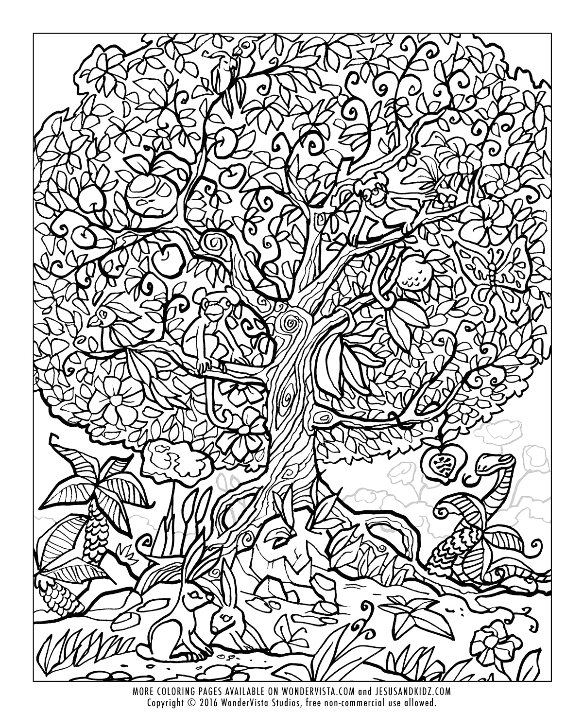 1200x1467 Tree Of Life Coloring Page