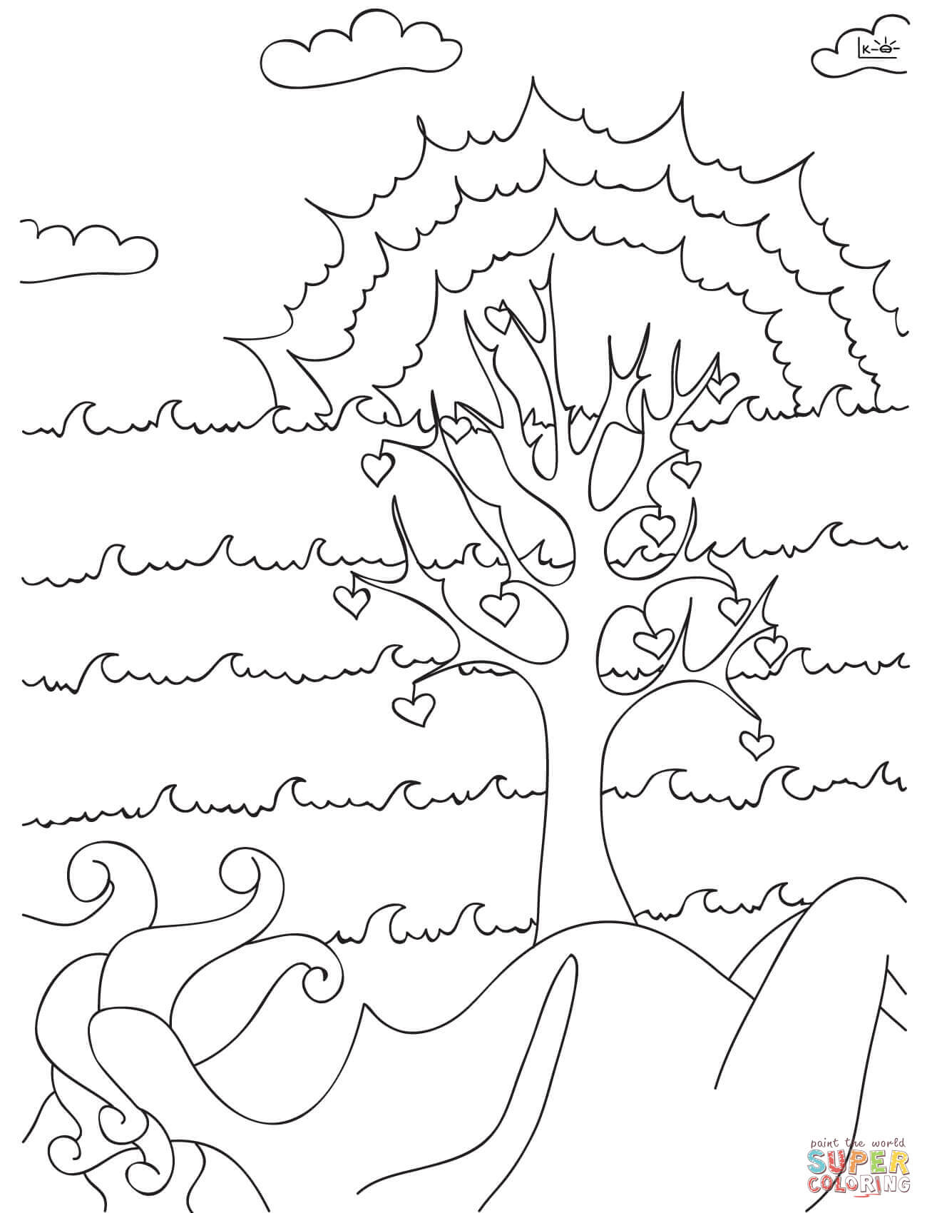 1300x1700 Tree Of Life Coloring Page Free Printable Pages Fine