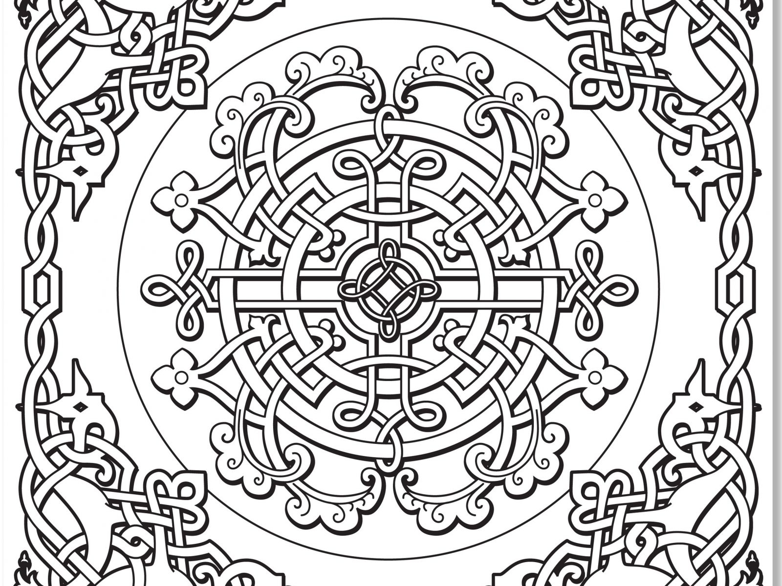 1600x1200 Celtic Tree Of Life Coloring Pages 16 5