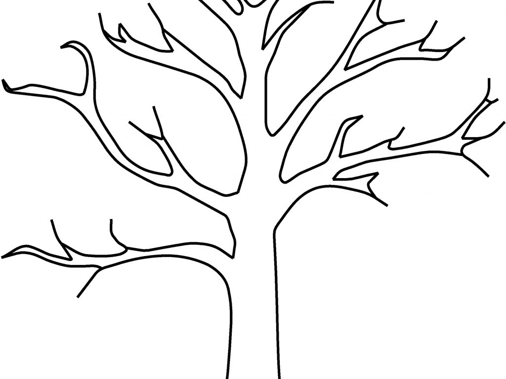 1024x768 Nice Tree Trunk Coloring Page 93 Remodel With Tree Trunk Coloring