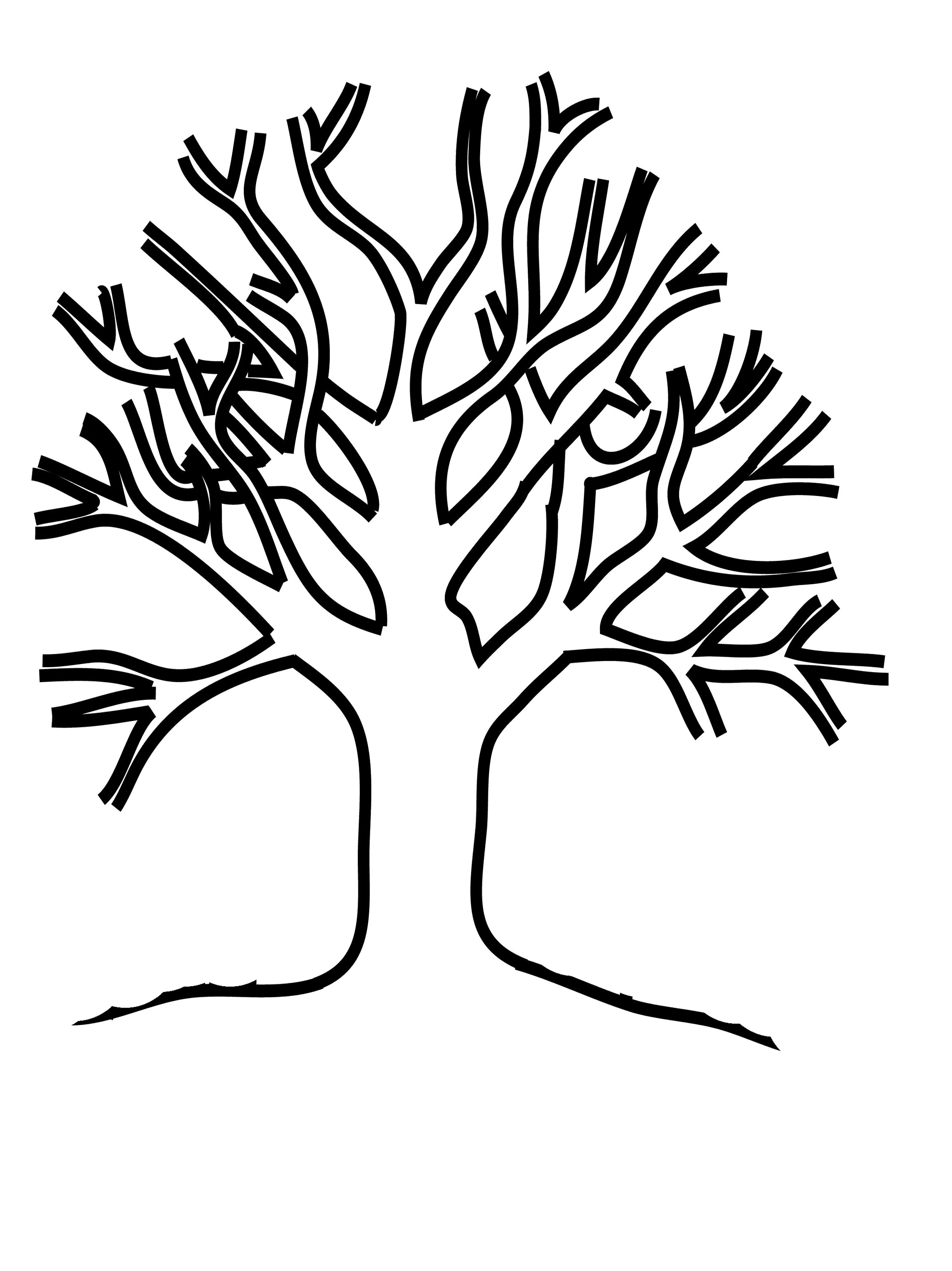 2480x3311 Tree Trunk Coloring Page