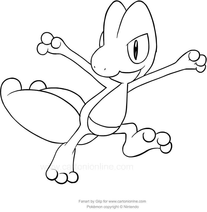 853x874 Drawing Treecko Of The Pokemon Coloring Page
