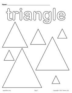 Triangle Coloring Page