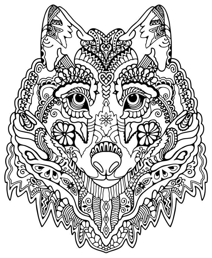 736x896 Tribal Animal Coloring Pages
