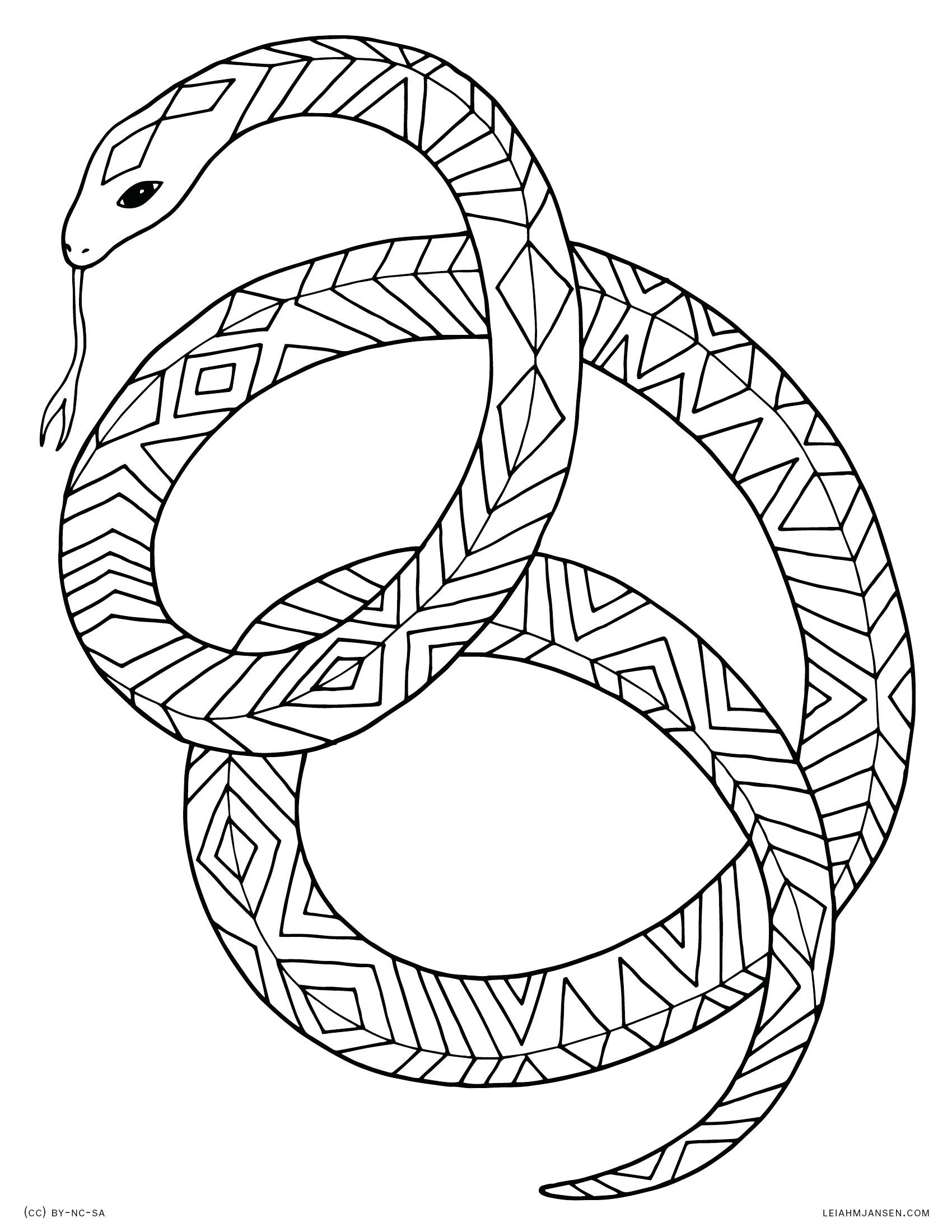 1700x2200 Approved Tribal Coloring Pages Snakes Printable Fresh Snake