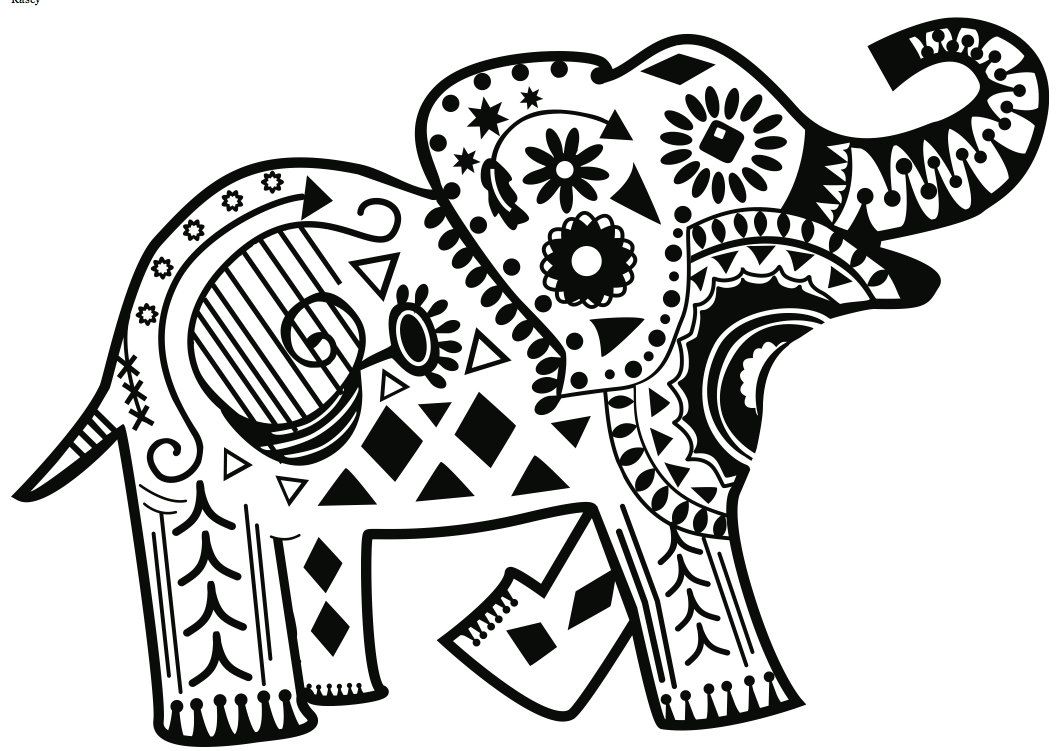 1062x751 Httpcolorings.cotribal Elephant Coloring Pages For Adults