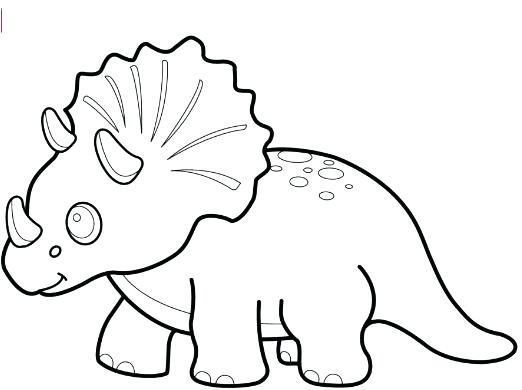 Triceratops Coloring Page
