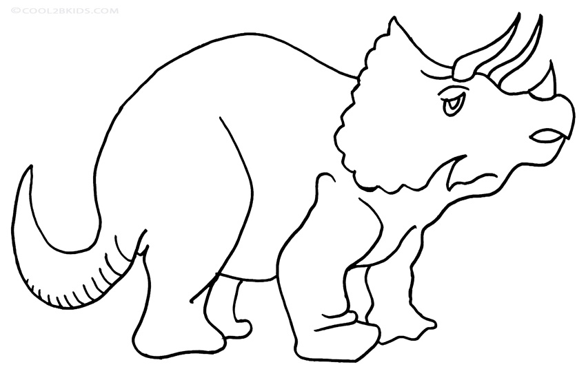 850x536 Printable Triceratops Coloring Pages For Kids Cool2bkids