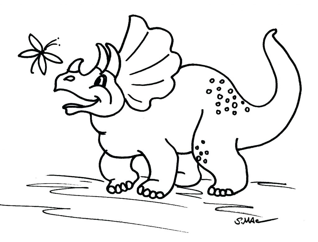 1024x778 Triceratops Coloring Page Deeptown Club