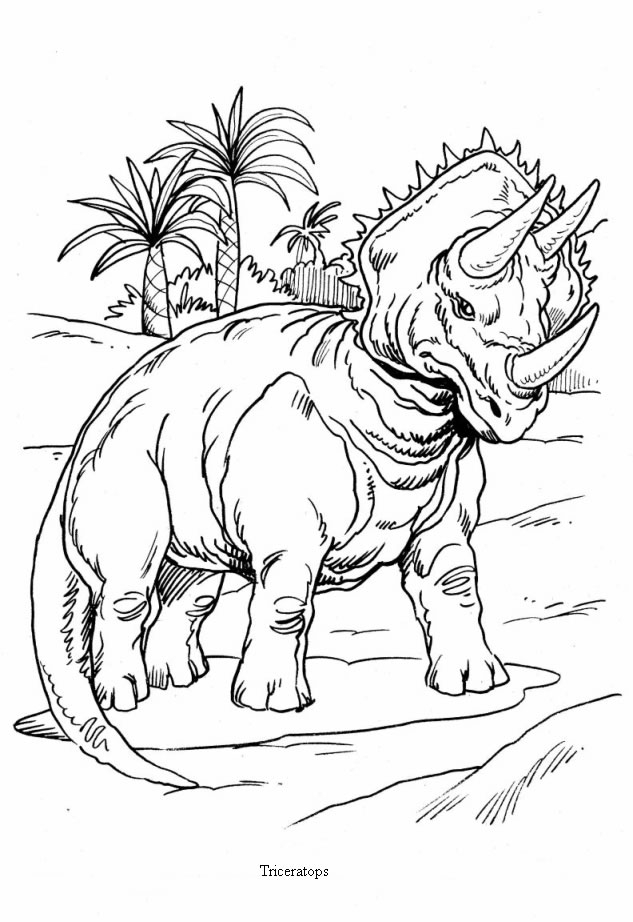 633x922 Coloring Pages Dinosaurs Triceratops Triceratops Coloring Pages