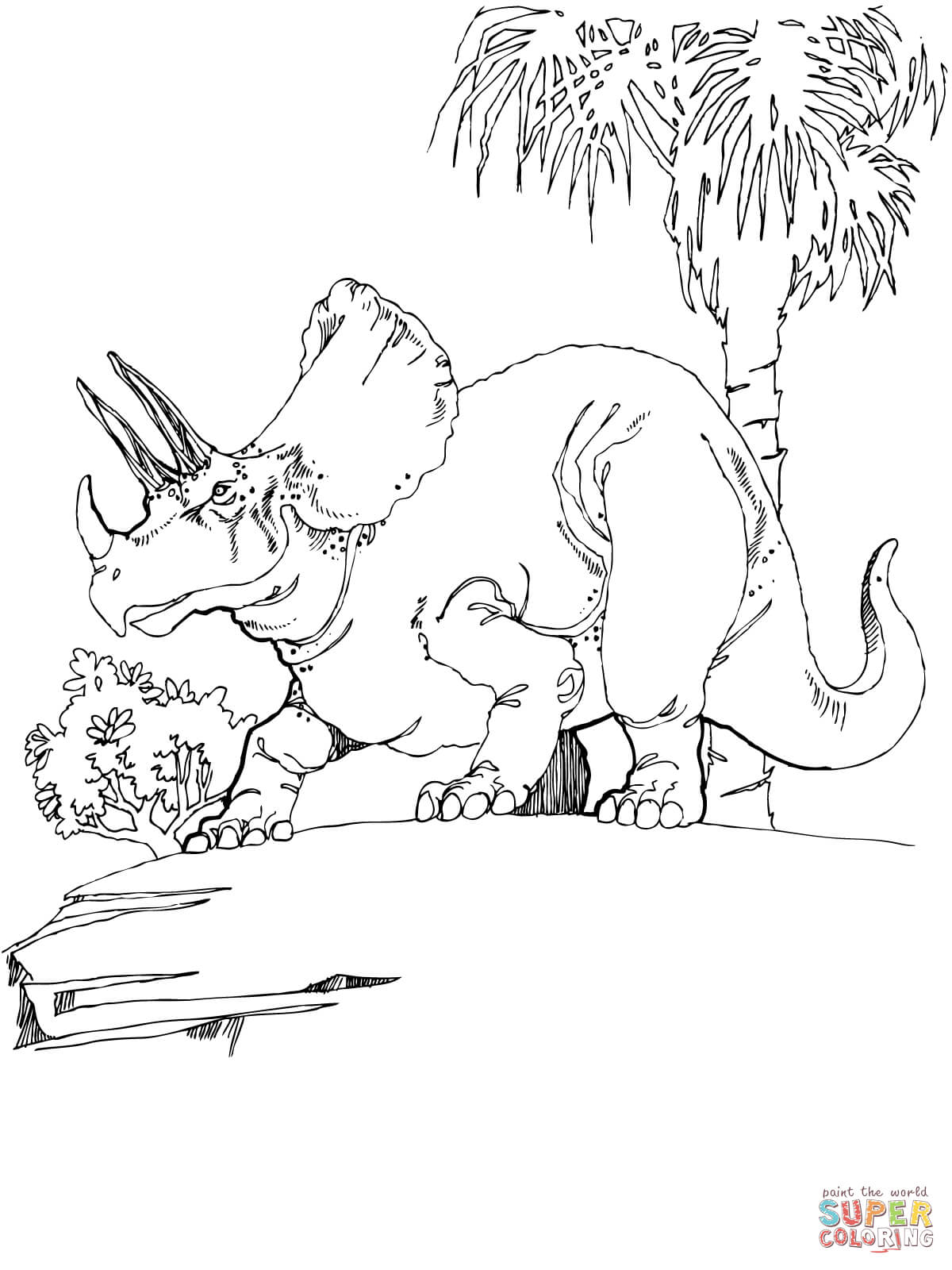 1200x1600 Triceratops Coloring Page Free Printable Coloring Pages