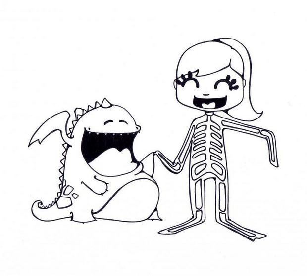 620x559 Trick Or Treating Coloring Pages